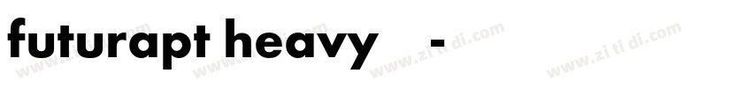 futurapt heavy字体下载字体转换